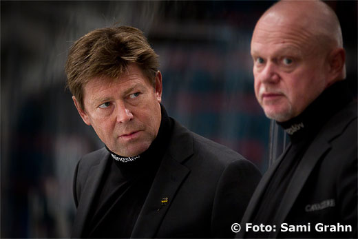 AIK tränare Gunnar Persson och Roger Melin