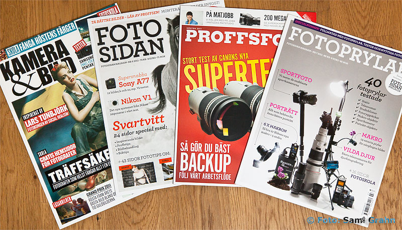 Kamera&Bild, Fotosidan Magasin, Proffsfoto, Fotoprylar