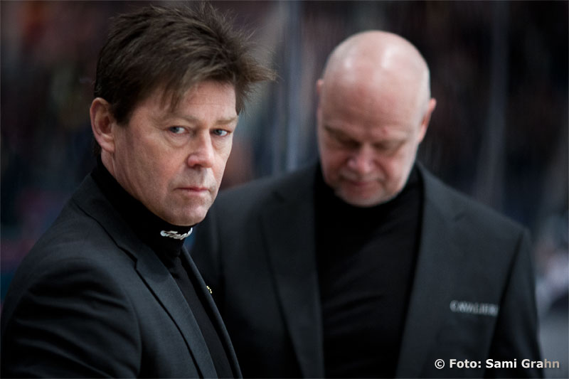 AIK:s tränare Gunnar Persson och Roger Melin