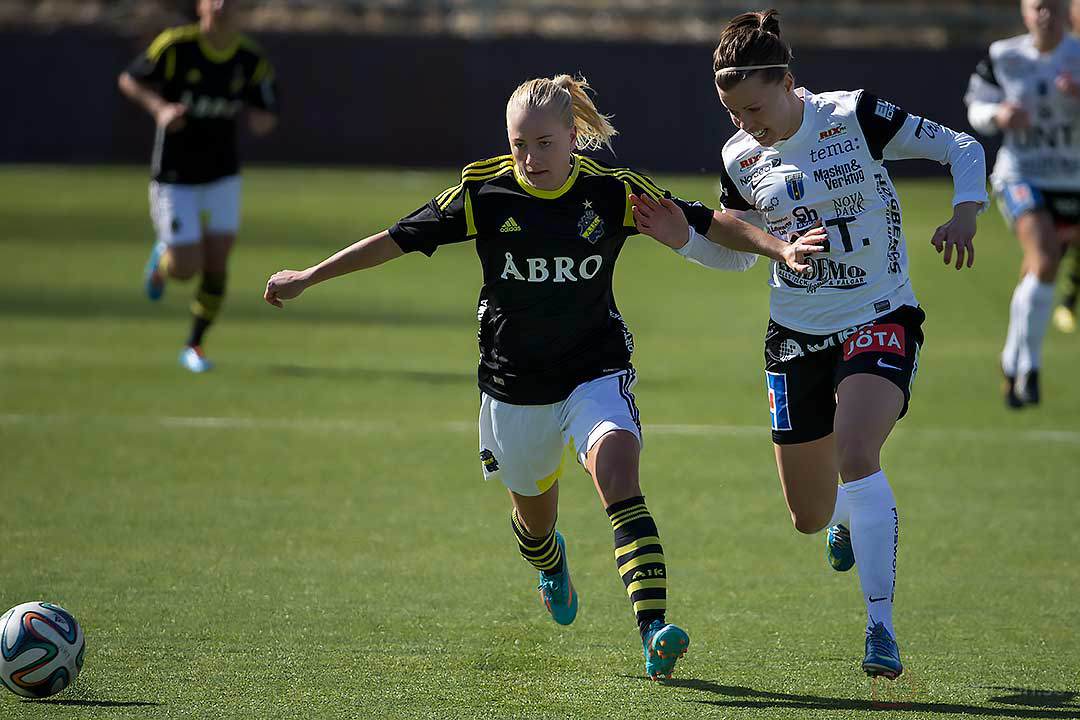 AIK Julia Molin och Sirius Julia Lyckberg