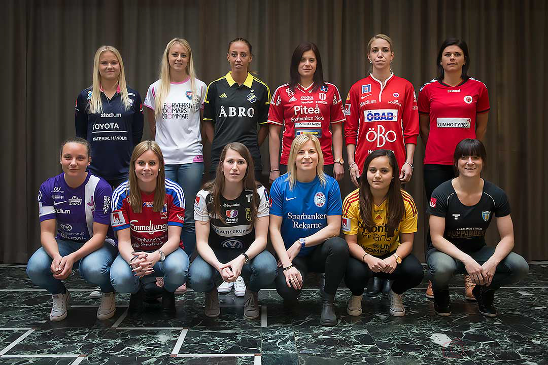 Damallsvenskan 2014: Linköping Pernille Harder, Rosengård Amanda Ilestedt, AIK Petra Andersson, Piteå Hanna Pettersson, Örebro Elin Magnusson, Kristianstad Susanne Moberg, Jitex Anna Hjälmkvist, Vittsjö Sofie Andersson, Umeå Emma Berglund, Eskilstuna Annica Svensson, Tyresö, Göteborg Marlene Sjöberg 