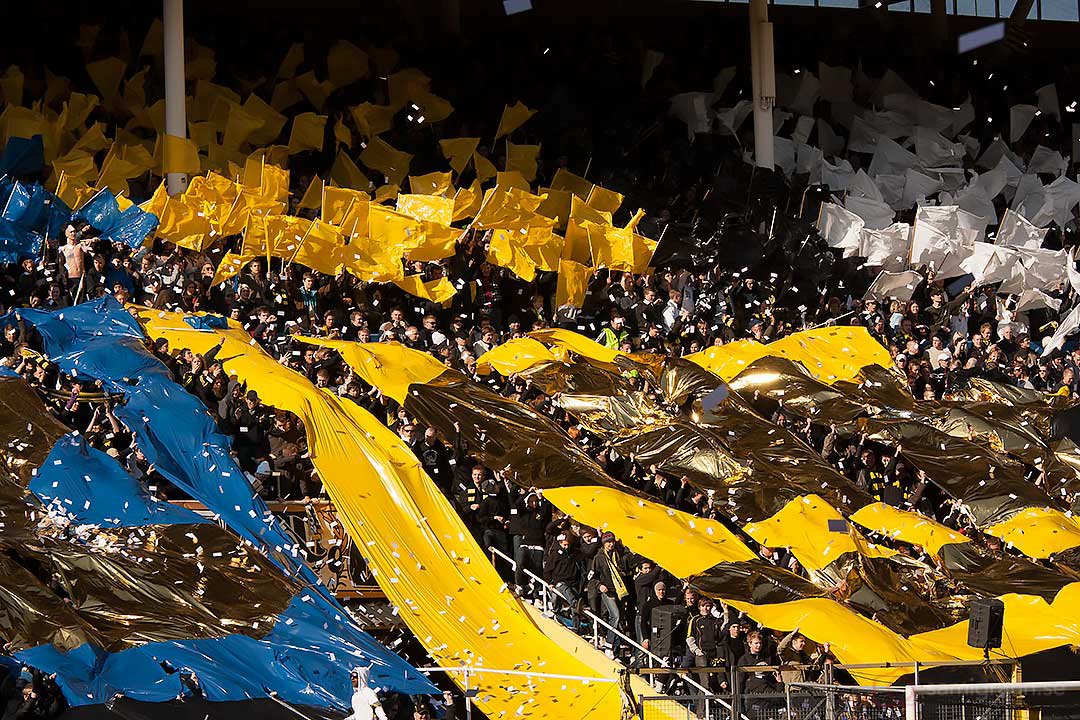 Tifo på Råsunda Norra