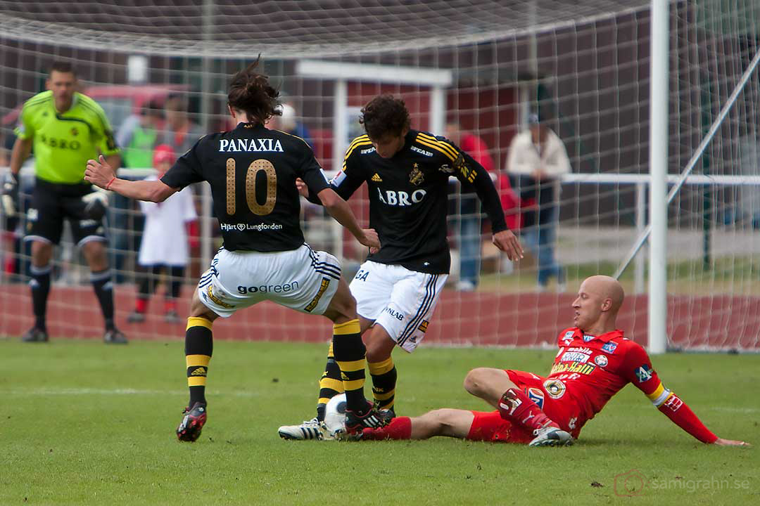 AIK Ivan Obolo och Jorge Ortiz