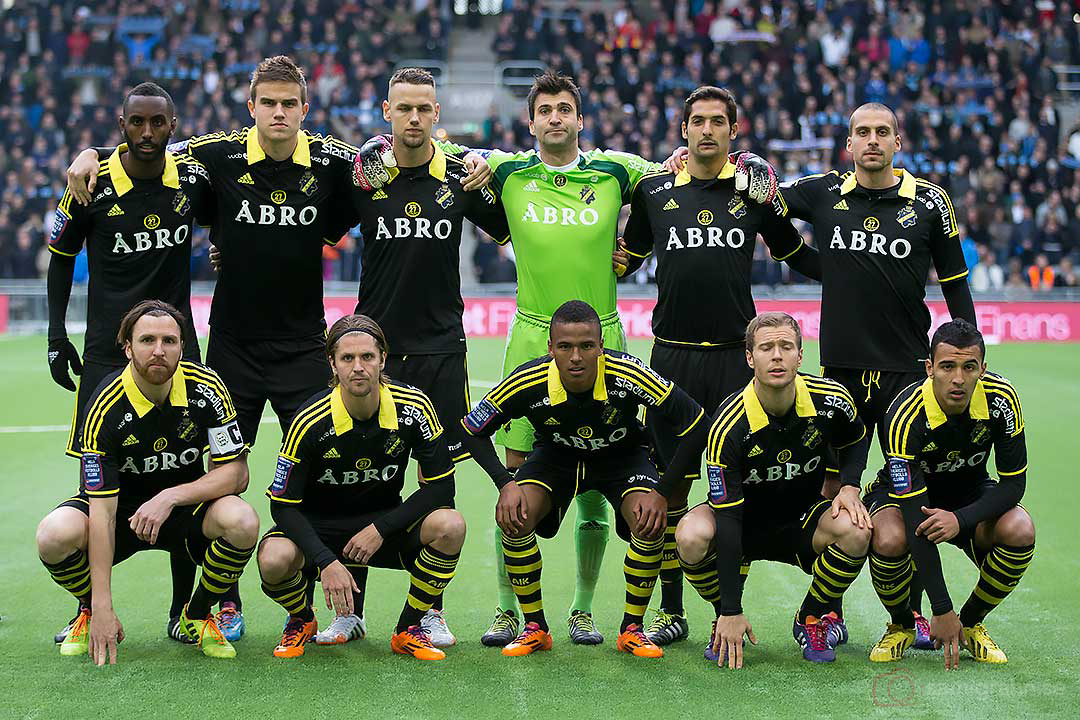 AIK:s startelva: Henok Goitom, Eero Markkanen, Martin Lorentzson, Kyriakos Stamatopoulos, Celso Borges, Panajotis Dimitriadis, Nils-Eric Johansson, Martin Lorentzson, Niclas Eliasson, Per Karlsson, Nabil Bahoui 