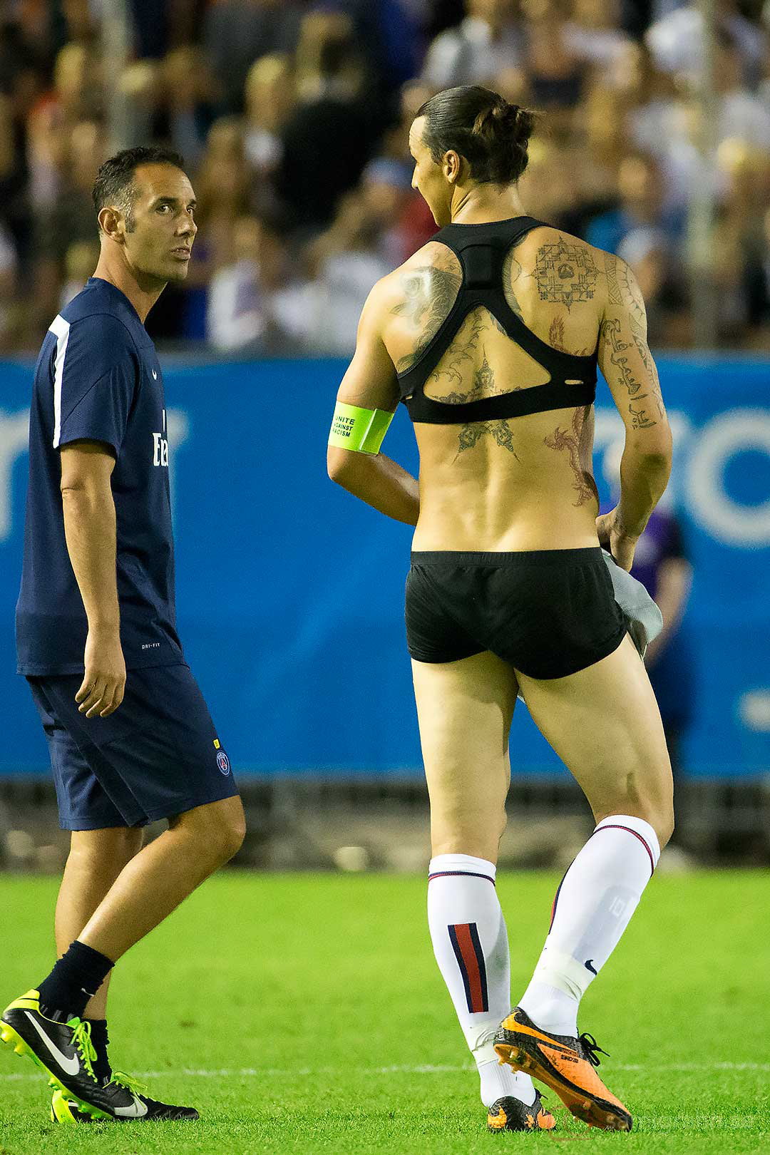 PSG Zlatan Ibrahimovic med mätutrustning