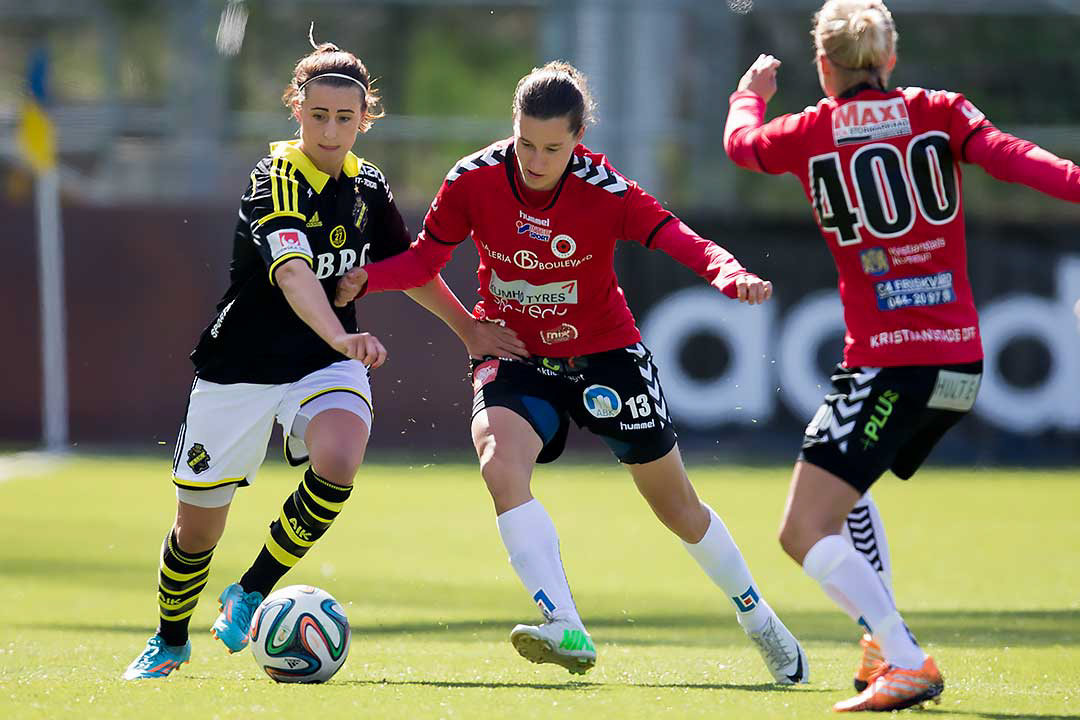 AIK Julia Molin mot Kristianstad Alice Nilsson och Therese Björck