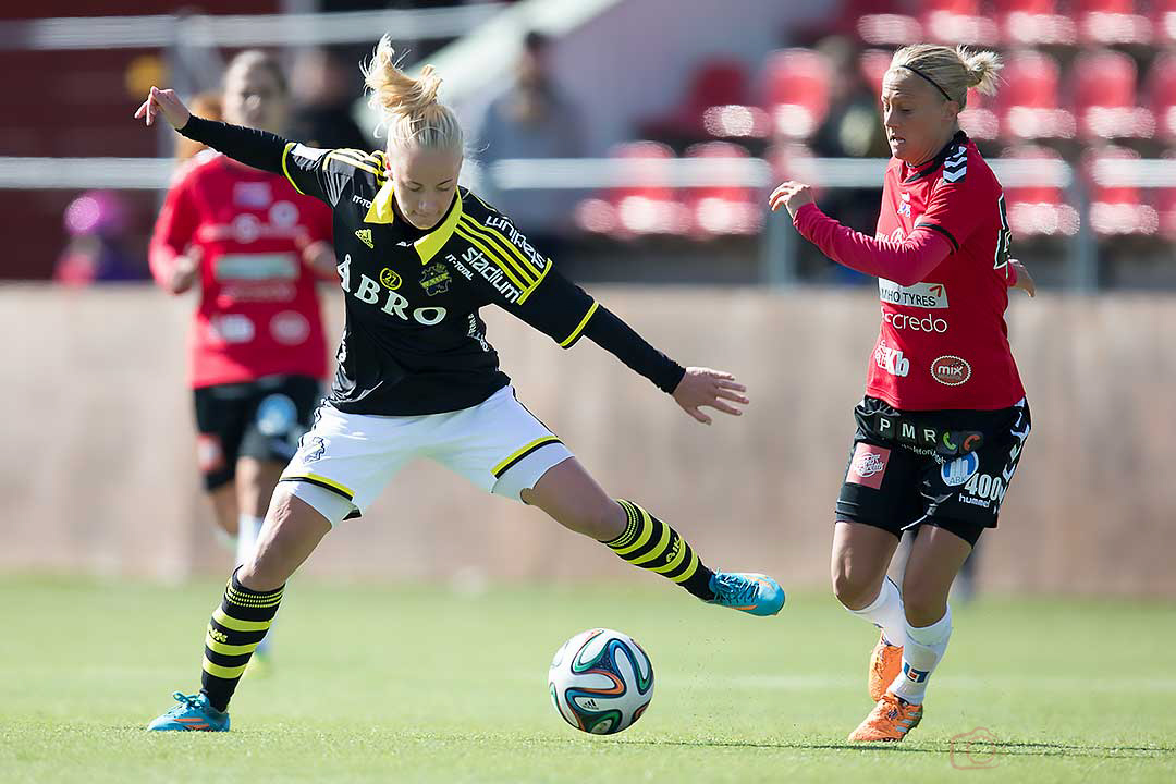 AIK Sarah Storck och Kristianstad Therese Björck