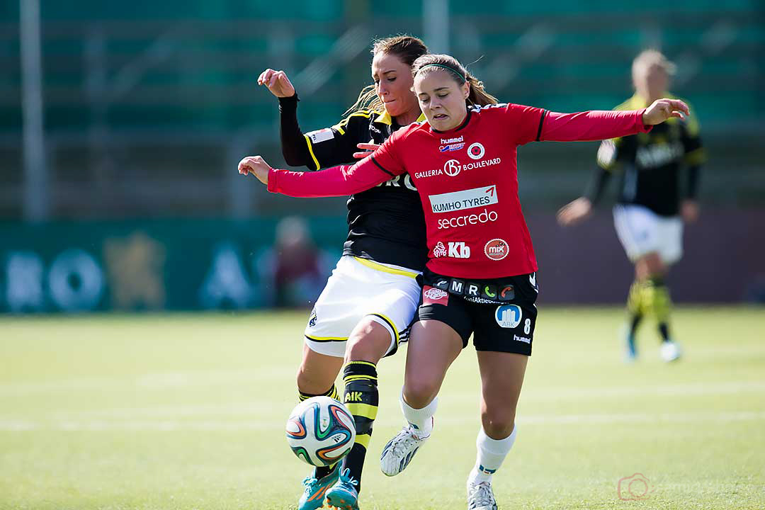 AIK Petra Andersson och Kristianstad Alice Nilsson