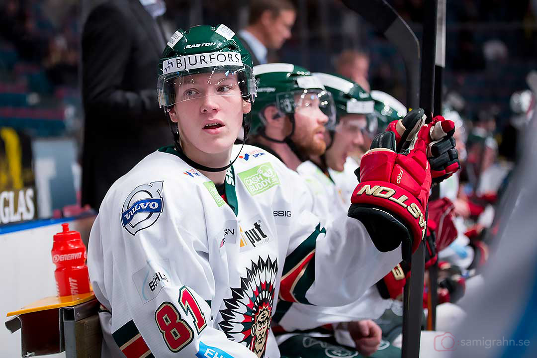 Den unge bänknötaren i Frölunda Gustav Rydahl