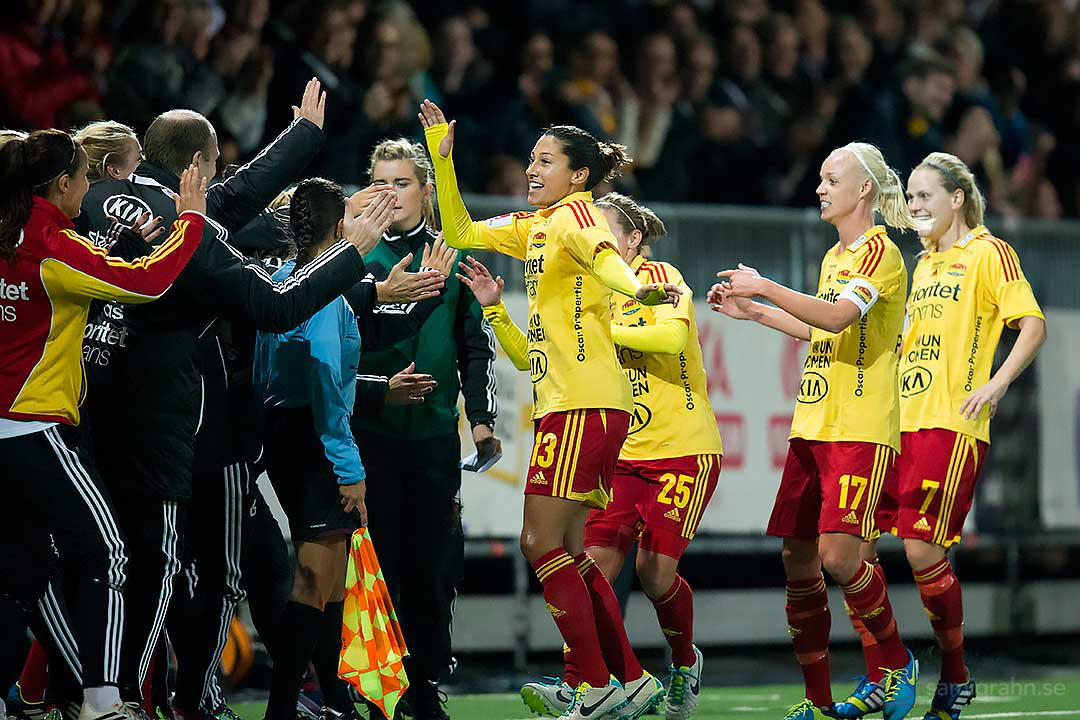 Målskytten Tyresö Christen Press gratuleras