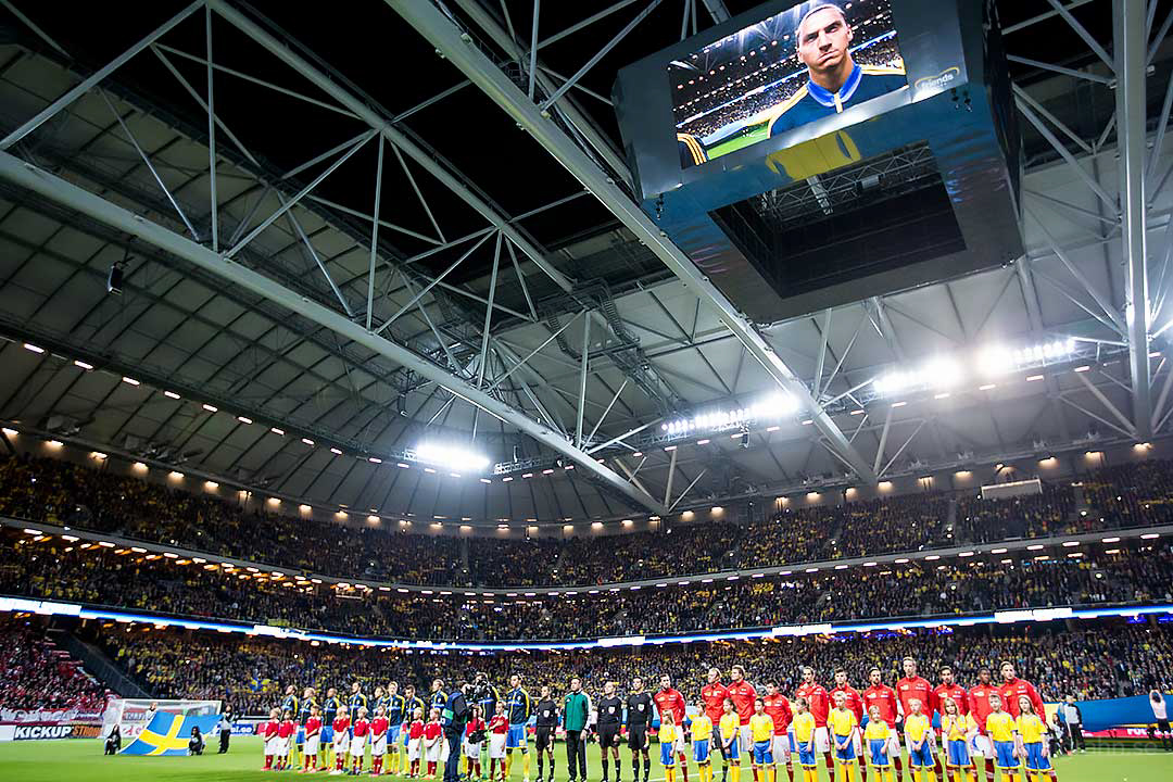 Startelvorna inklusive Sverige Zlatan Ibrahimovic