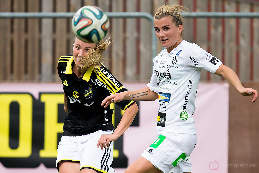 AIK Emma Lundh och Piteå Emelie Lövgren