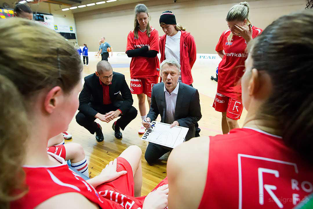 Sallén head coach Bo Eriksson ritar taktik